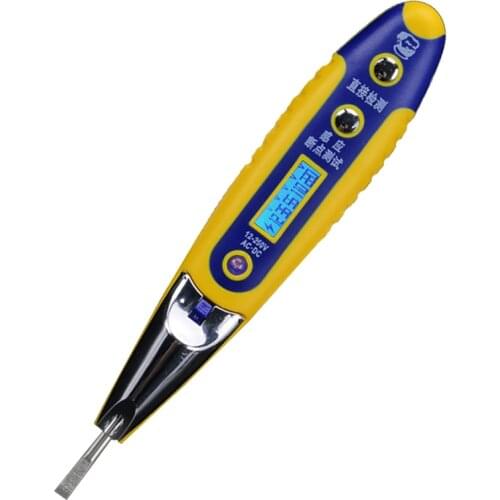 MECHANIC Multifunction Digital Test Pen LCD Digital Display Induction Measure Electrical Pen Electrician Voltage Detector Tester