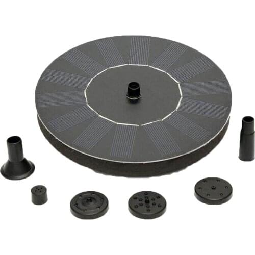Solar Fountain Pump with 4 Nozzles for Garden and Patio, Solar Panel Kit Water Pump