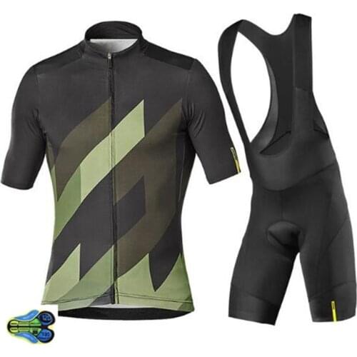 New 2019 MAVIC Cycling Team Jersey 12D Gel Bike Shorts Set Quick Dry Bicycle Clothing Mens Summer Pro Cycling Maillot Wear