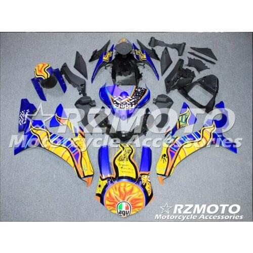New ABS motorcycle Fairing For YAMAHA YZF-R1 15 16 YZF1000 2015-2016 Injection Bodywor exciting blue ACE No.656