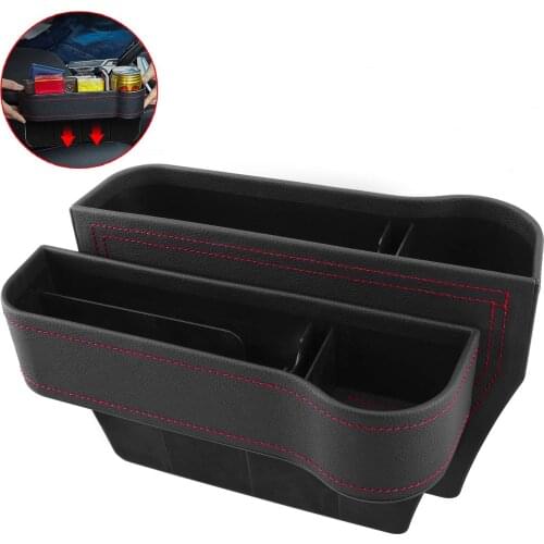 New Car Seat Crevice Storage Box Seat Gap Slit Pocket Catcher Organizer Universal Car Seat Organizer Card Phone Holder Pocket