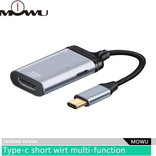 Upgrade USB C To K 60Hz Type C HDMI-Compatible Cable Type C To Mini DP VAG RJ45 Adapter PD Fast Charging Cable For MacBook Pro