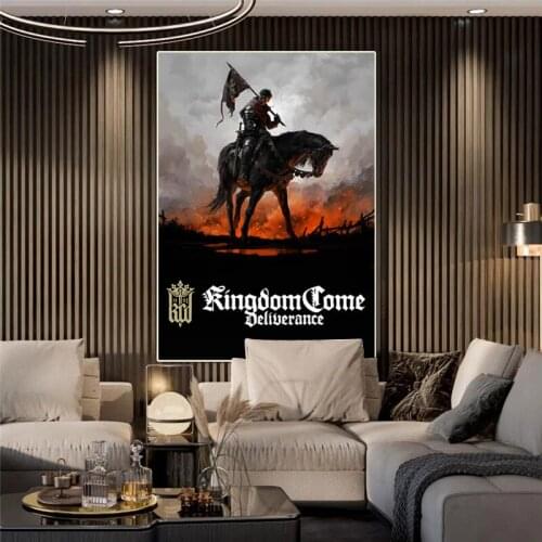 Heavenly Salvation Game Posters And Prints War Henry Riding Canvas Painting HD Print Wall Art Picture Bedroom Decoration Mural