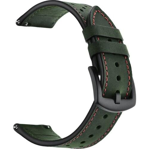 22mm Leather Bracelet strap for Asus ZenWatch 1 WI500Q / ZenWatch 2 W1501Q 1.63 Inch Watchband accessories