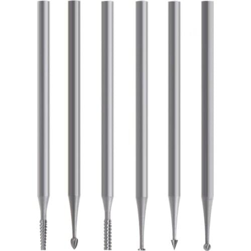 Chisel 6pcs Tungsten Steel Engraving Cutter with Plastic Box for Wood Carvings / Olive Kernel / Ivory Fruit