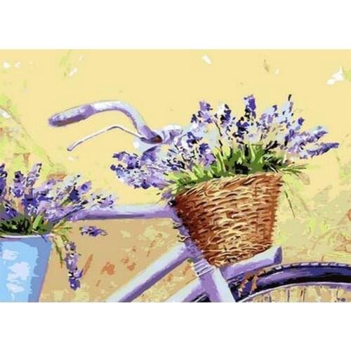 SHAYI DIY Diamond Painting Lavender Landscape Mosaic Embroidery Cross Stitch Full Square/Round Drill Scenery Home Decor Picture