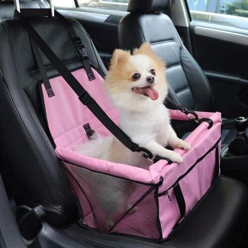 Pet Dog Car Seat Waterproof Basket Waterproof Dog Seat Bags Folding Hammock Pet Carriers Bag For Small Cat Dogs Safety Travel