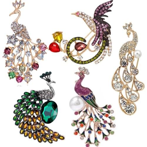 SHARPPIN Antumn Rhinestone Mushroom Brooches Pins Pearl Alloy Fashion Scarf Clips Jewelry Gifts