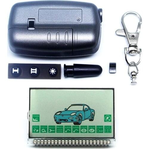 A9 LCD display for Starline A9 two way car remote/FM transmitter+ A9 LCD keychain case remote control autostart alarm case