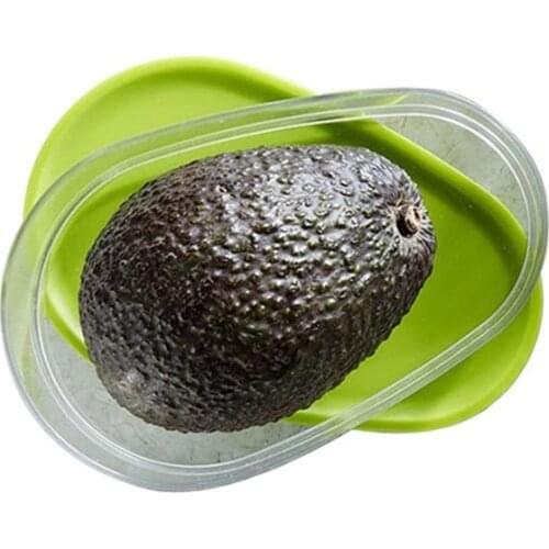 1pc Avocado Food Storage Box Space Saving Avocado Saver Plastic Fruit Container for Kitchen Crisper Vegetable Organizer 14*9*7cm