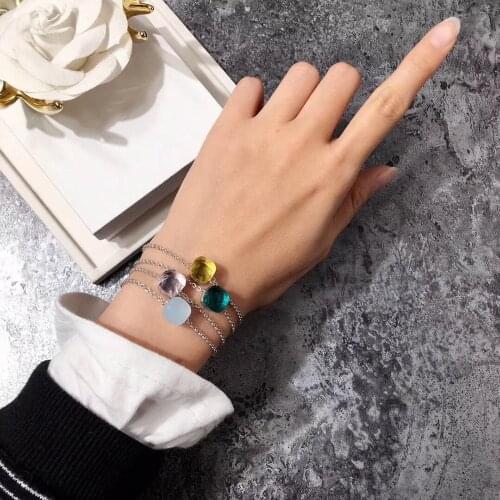 2019 Designer Popular Brand Candy Color Bangle Bracelet For Women Luxury Rose Gold 585 Color Jewelry Mix Your Own Style Bijoux