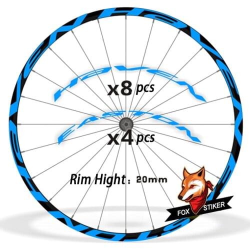 26er 27.5er 29er MTB Rim Wheel Sticker Bicycle Stickers Cycle Reflective Mountain Bike Wheels Decal for HAVEN