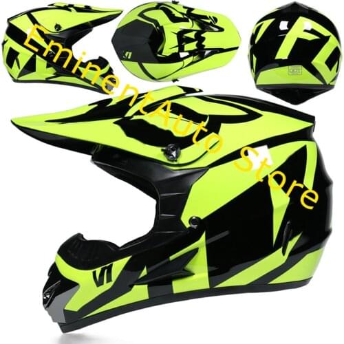 3 Gifts Racing Full Face Motocross Motorcycle Helmet Dot Unisex Motorbike Dirt Bike Moto Casco Vintage