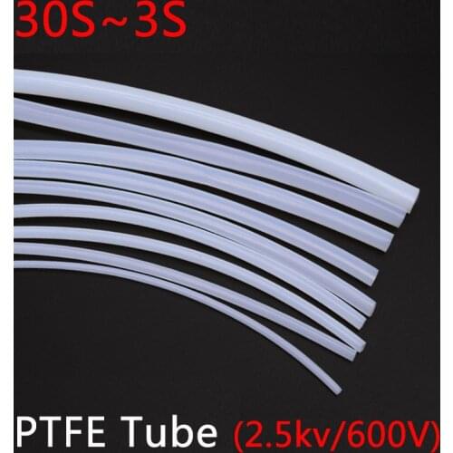30S-3S PTFE Tube F46 Insulated Capillary Heat Protector Transmit Hose Rigid Temperature Corrosion Resistance 2.5KV 600V