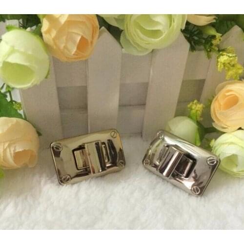 Free shipping Bag with Parts & Accessories (10 PCS/lot) bags high quality square decorative lock