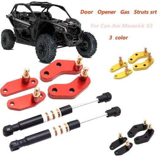 For Can-Am Maverick X3 & X3 Max 2017 2018 2019 2020 2021 Door Opener Gas Struts Set Billet Aluminum Anodized Front and Rear
