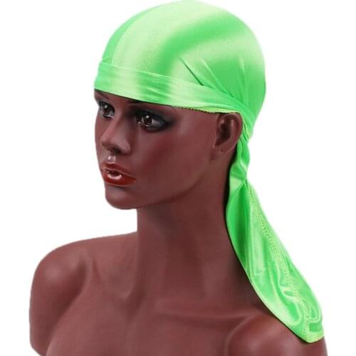 Unisex Durag Breathable Silk Mens Durags Fashion Wigs Satin Headwear Headband Pirate Hat