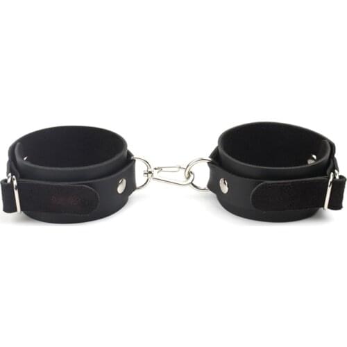 Pu Leather Handcuff Bdsm Bondage Hand Cuffs Adults Erotic Toys Femdom Restraints Sm Games Guy Sex Toys For Couples