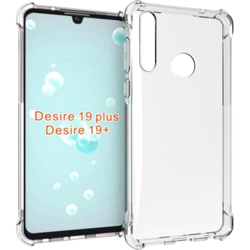 Crystal Clear Anti-slip Anti-Scratch Shockproof Durable Flexible TPU soft Case Cover for HTC desire 19 PLUS/desire 19