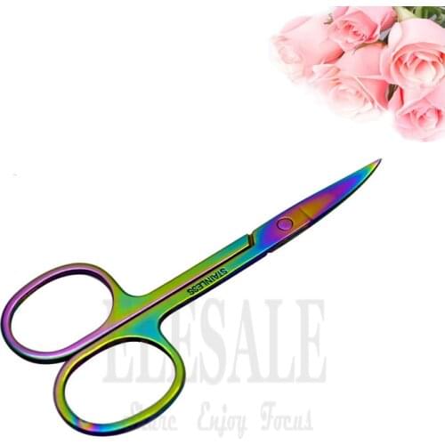 1-5Pcs Color Stainless Steel Mini Scissors For Makeup Eyebrow Eyelashes Cut First Aid Kits Supplies Hand Craft Scissors