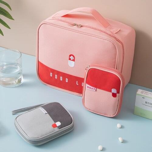 Multifunction Portable First Aid Kit Medicine Storage Bag Travel Drug Cosmetic Sorting Package Sundries Organizer Home Accessori