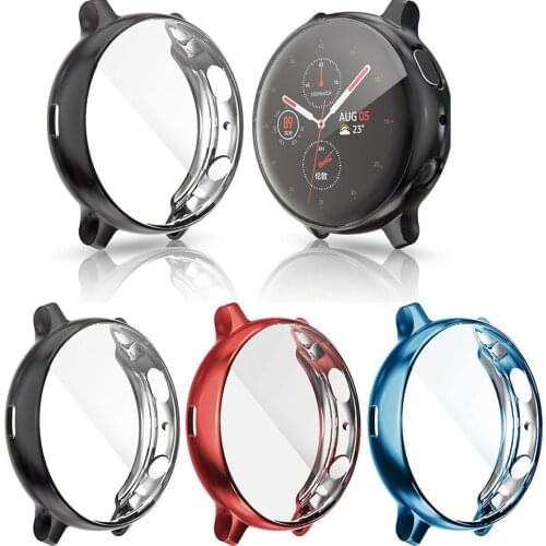Soft TPU shockproof case watch stand accessories with screen protection are suitable for Samsung Galaxy watch active2 40mm 44mm