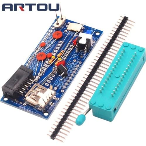 Hot Sale DIY Kit ATmega8 ATmega48 AVR Minimum System Development Board Miniature Mini Electronic Suite Parts Without Chip