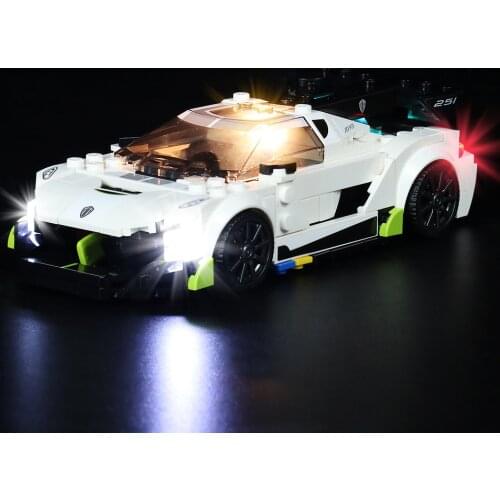 Vonado LED Lighting Set for 76900 Koenigsegg Jesko Speed Champions Light Kit, Not Included The Building Block