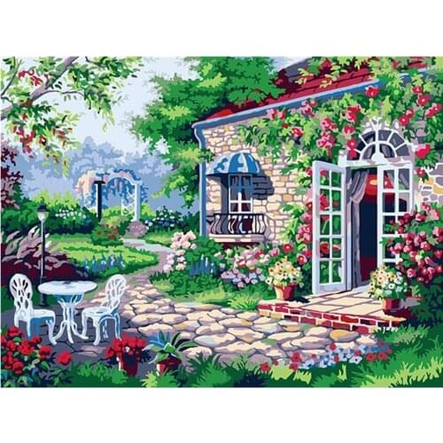 Natural landscape pattern 5D DIY full diamond cross stitch diamond mosaic home decoration