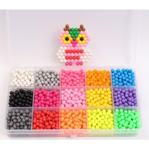 New Beads Puzzle Water Spray Crystal beads 3D Puzzles Educational Toy For Boys And Girls With Box A book