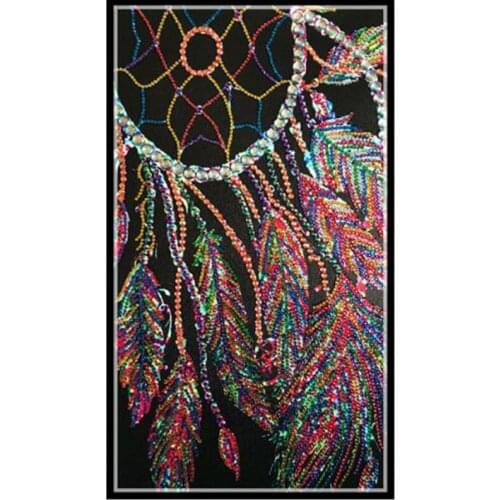 New 3d diamond painting 5D special owl wind chime shaped diamond DIY embroidery animal home decoration 30x48 cm a114