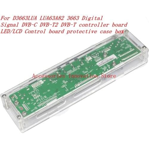 New Box Kit For 3663 DVB-T DVB-T2 DVB-C controller Driver Board Transparent Protective Box Shell Storage Box