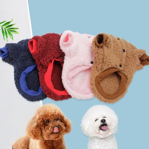 Autumn Winter Warm Fleece Plush Dog Clothes Puppy Outfit Vest Coat Hoodies Chihuahua Pet Clothing Dog Costume