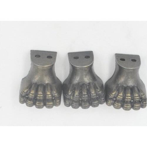 Zinc Alloy Tiger Footing,Decoration Legs,Vintage Wooden Box Lizards Feet,Cabinet Corner,Bronze Tone Color,20*20mm,12Pcs