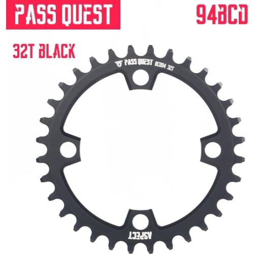 Pass quest bicycle ChainWheel 94BCD Round 32T/34T/36T/38T/40T Cycling Chainring MTB Bike Chainwheel Crown BCD 94 for NX GX X1