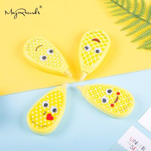Fruit Shape Practical Correction Tape Roller Long White Sticker Study Office Stationery Tool Cute Altered Tape