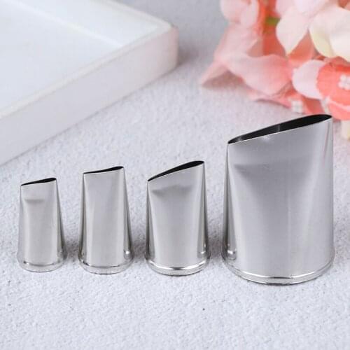 Rose Flowers Nozzles Icing Piping Nozzles Pastry Cream Cake Making 4PCs/SET