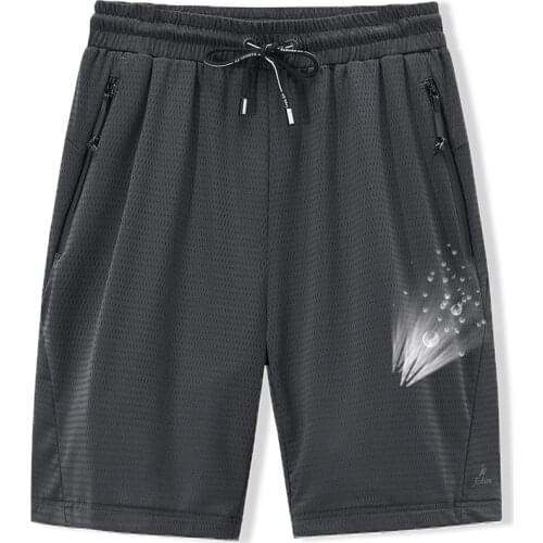 Large Mens Shorts Mesh Elastic Summer Breeches 8XL 6XL Big Size Clothing Nylon Black Grey Spandex Sweat Shorts Plus Size Shorts