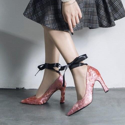 Pointed toe elegant pumps woman shoes super high heels 3colors INS hot party wedding shoes woman pumps female zapatos de mujer