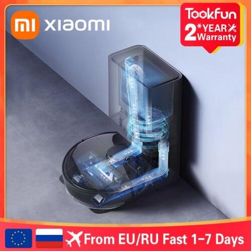 XIAOMI MIJIA Robot Vacuum Mop Dirt Disposal For Home Cleaner Sweeping Washing Mopping Cyclone Suction Smart Dust Collection Dock