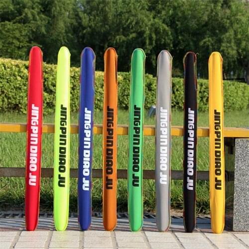 1Pc Portable Elastic Fishing Rod Storage Bag Telescopic Fish Pole Cover Sleeve Rope
