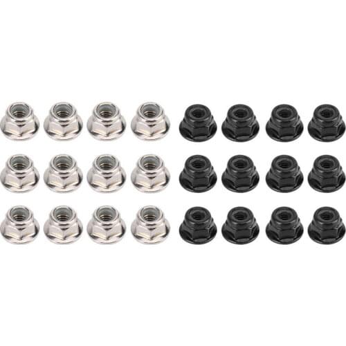12PCS Non-Slip Tire 4mm Lock Nut for Axial Traxxas TRX4 TRX6 SCX10 1/10 RC Model Car
