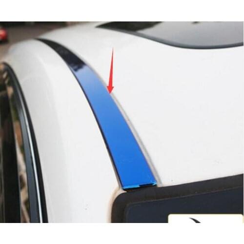 2pcs Stainless Upgrade Refit Roof Decorative article for Honda Civic 2017 2018 2019
