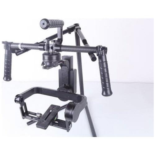 CNC 3-Axis Brushless Gimbal Stabilizer w/ 2 gyro sensor 32-bit BASECAM joystick for Canon Mark II, MarkIII,5D3/GH4/A7S/BMPCC