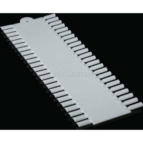 48 Tips Nail Art Practice Tips Display Chart Plastic Natural Fingernail Color Sample Polish Gel Card Board Salon Tools 48color