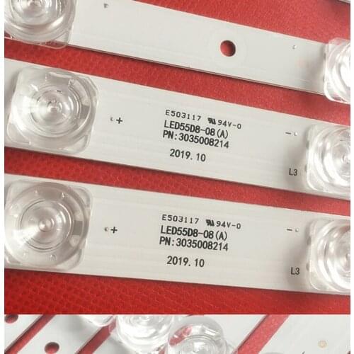 70 PCS LED Backlight strip for LT-55C550 LED55D08B-ZC14CG-02 LED55D07A-ZC14CG-02 30355008225 30355007206 LED55D8 LED55D7