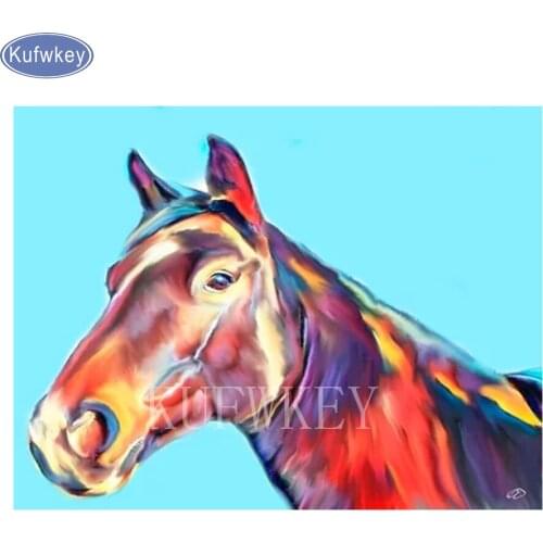 Full square Drill 5D DIY Diamond Painting custom photo"horse"3D Embroidery diamond Cross Stitch Mosaic picture of Rhinestone