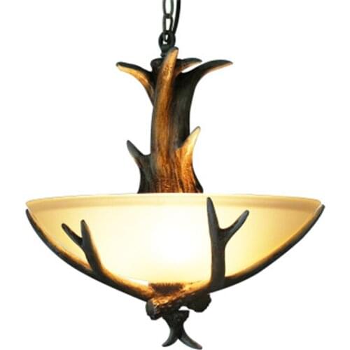American Rural Retro Antler Chandelier Bedroom Light Cafe Lamp Restaurant Chandelier Free Shipping