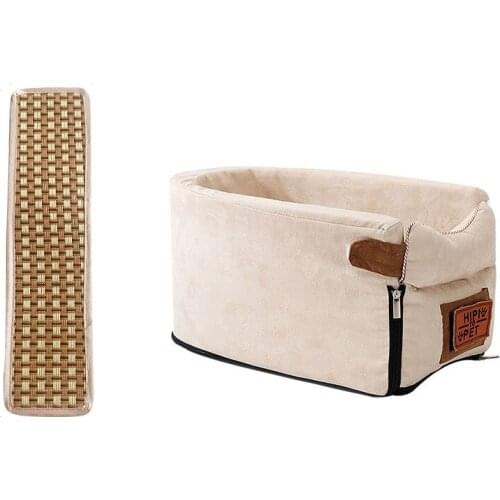 Car Control Console Pet Nest Portable Car Armrest Dog Cat Booster Car Carrier Seat Dog Mat Travel Bed
