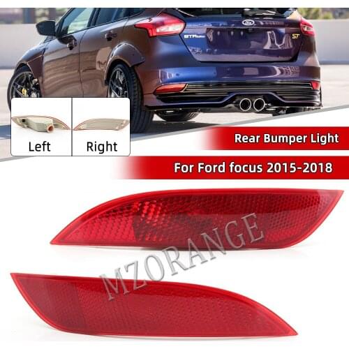 Rear Bumper Light Shell For Ford Focus Hatchback 2015-2018 Rear tail light Reflector Light Warning Lamp FogLight Fog Lamp Cover